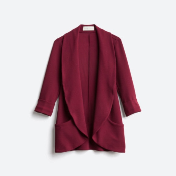 FRENCHMAUVE Jackets & Blazers - FRENCHMAUVE Melanie Knit Tunic Blazer